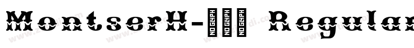 MontserH-新雅兰 Regular字体转换